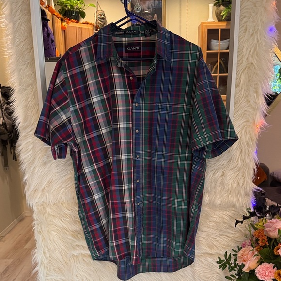 Gant Other - GANT “Foxhunt Plaid” Short Sleeve Shirt – XL | Made in USA | Button-Down